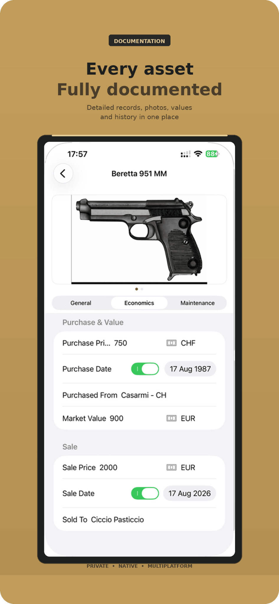 Collection Weapons — Every asset. Fully documented.