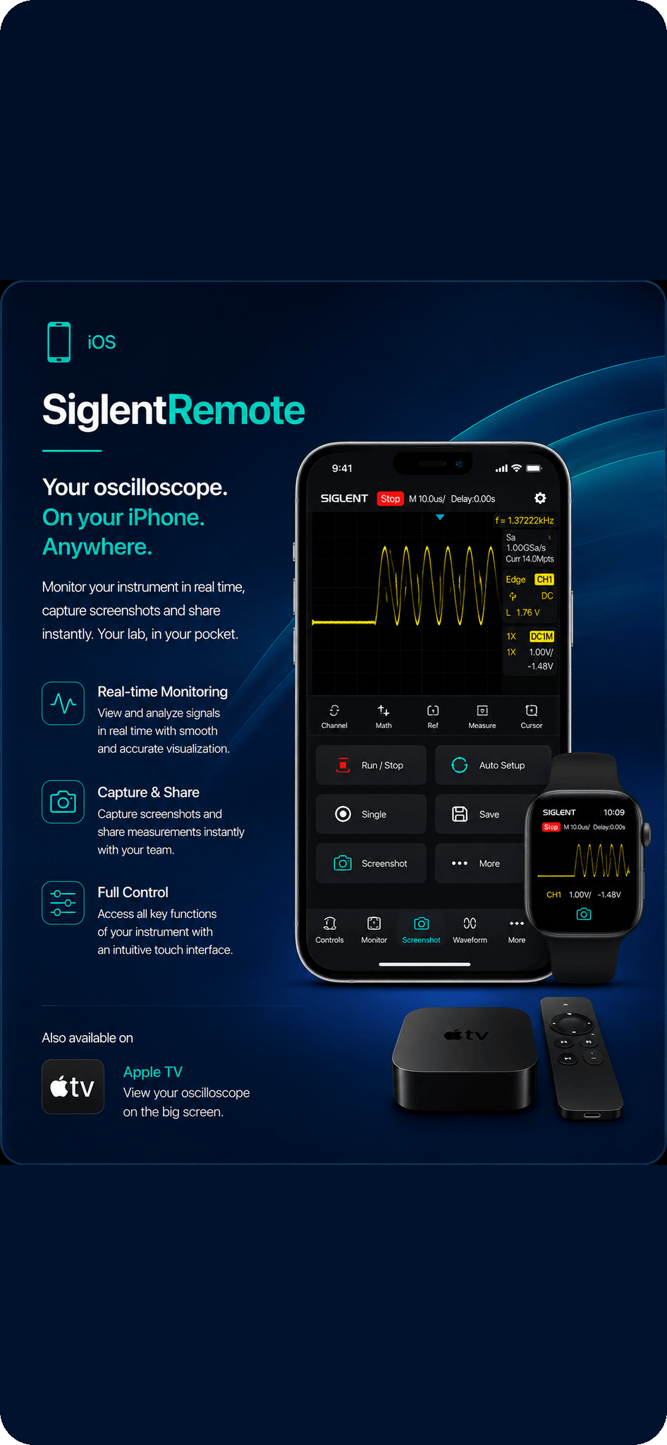 SiglentRemote — iOS and Apple TV