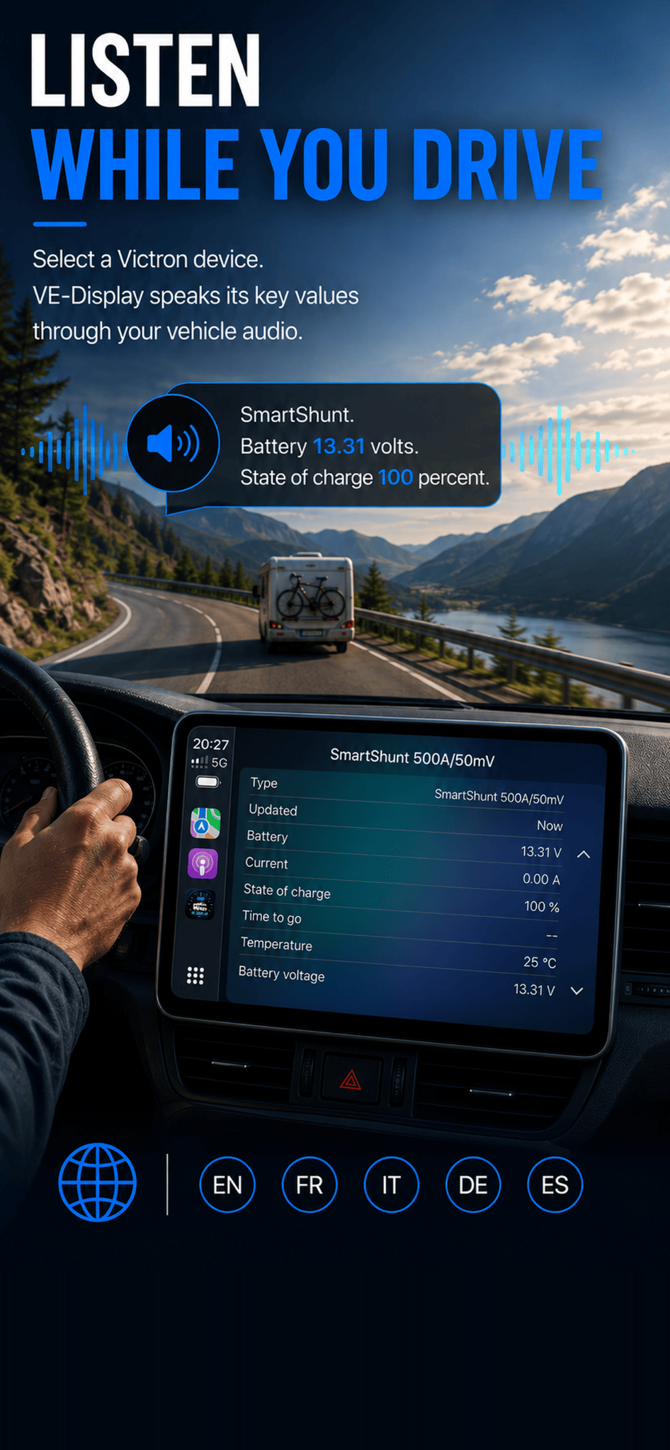 VE-Display — Listen while you drive